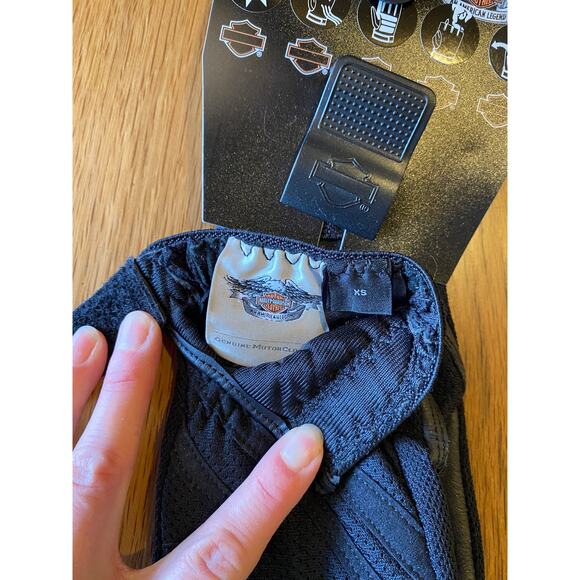 Harley-Davidson Women's Airflow Fingerless Motorcycle Riding Gloves, Sz X-Small - Picture 3 of 3